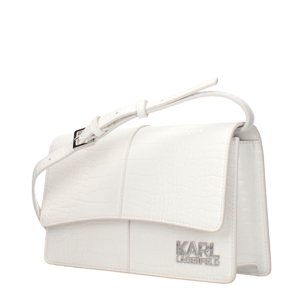 Karl Lagerfeld K/Signature Crossbody Bag in White