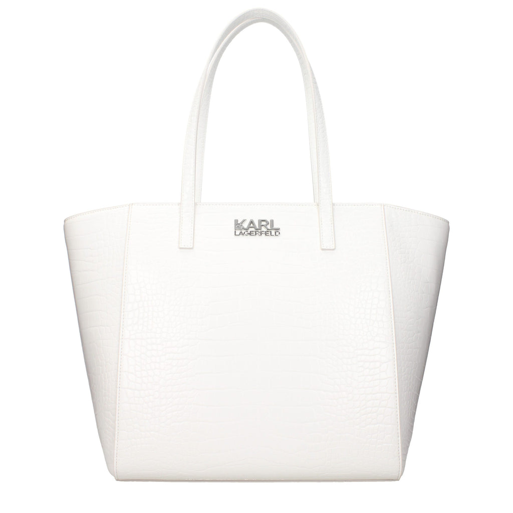 Karl Lagerfeld K/Signature Tote Bag in White