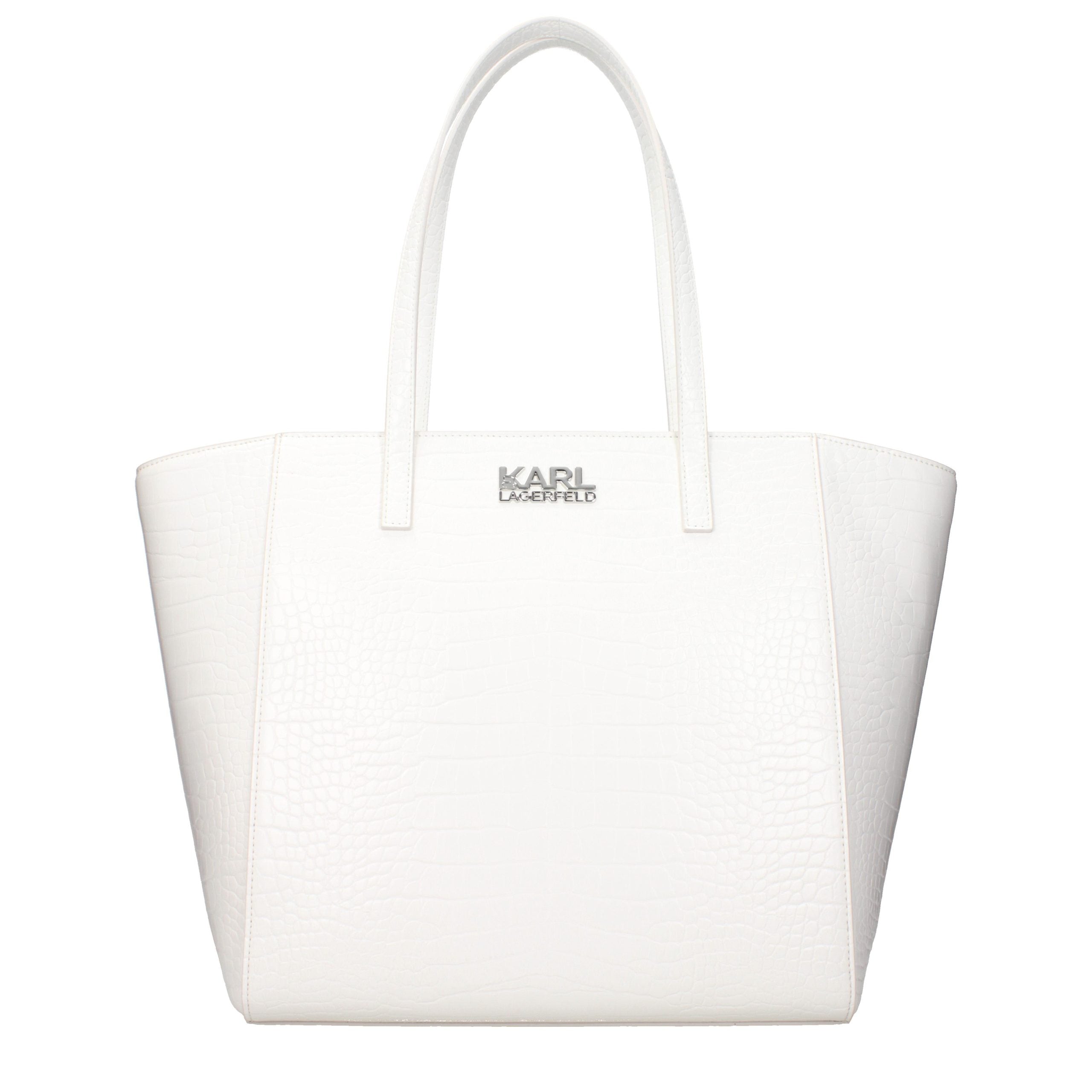 Karl Lagerfeld K/Signature Tote Bag in White