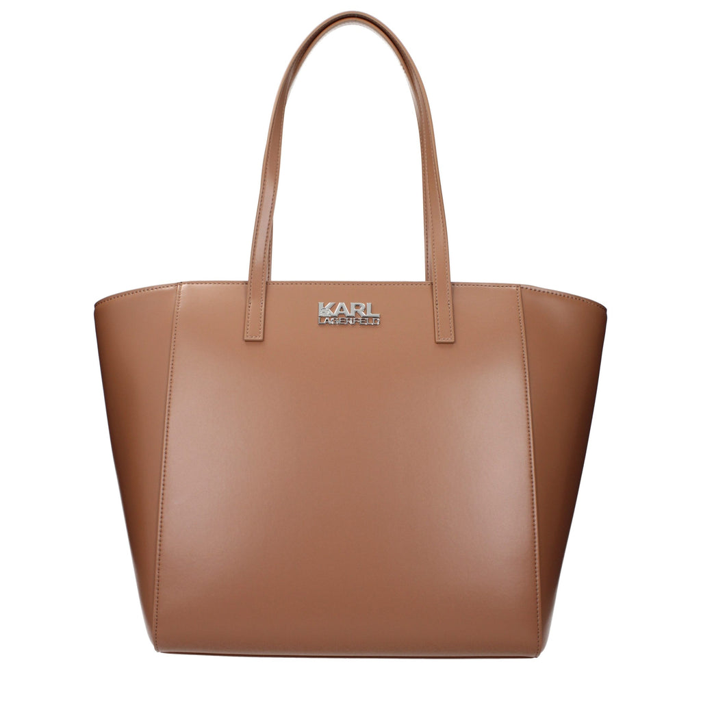 Karl Lagerfeld K/Signature Tote Bag in Cognac Brown