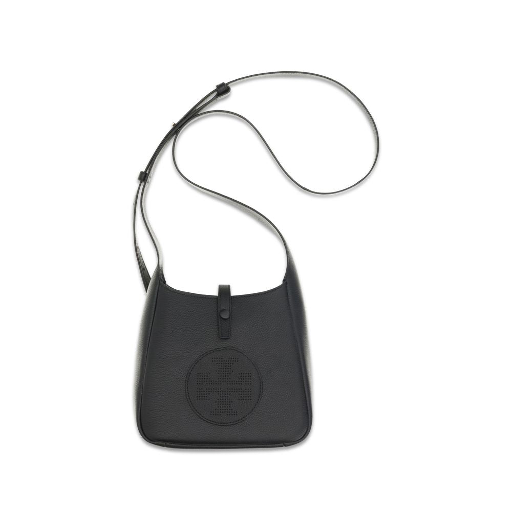 Tory Burch Miller Mini Swing Bag in Black Pebbled Leather