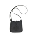 Tory Burch Miller Mini Swing Bag in Black Pebbled Leather