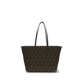Fendi Roll Medium FF Jacquard Reversible Tote Bag in Tobacco Brown