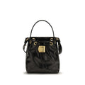 Balmain Pulse Leather Bucket Bag in Black