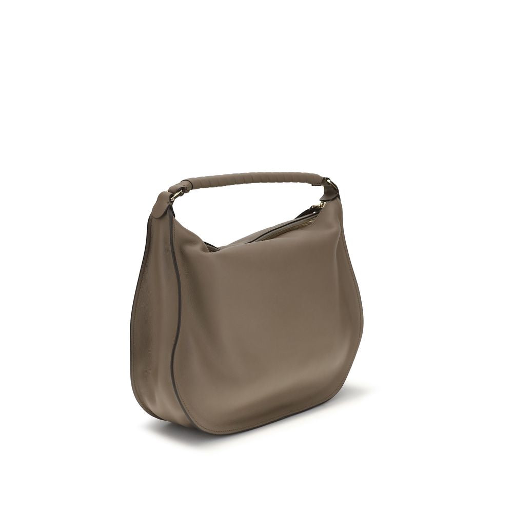 Chloé Marcie Large Leather Shoulder Bag in Cement Pink