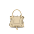 Chloé Marcie Medium Leather Satchel Bag in Soft Beige