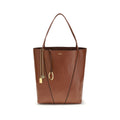 Chloé Spin Small Leather Bucket Shoulder Bag in Caramel Brown