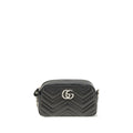 Gucci GG Marmont Camera Bag in Black Leather