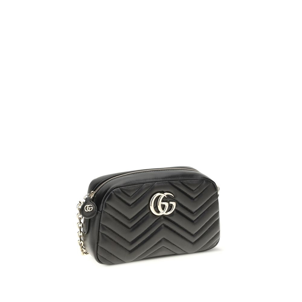 Gucci GG Marmont Camera Bag in Black Leather