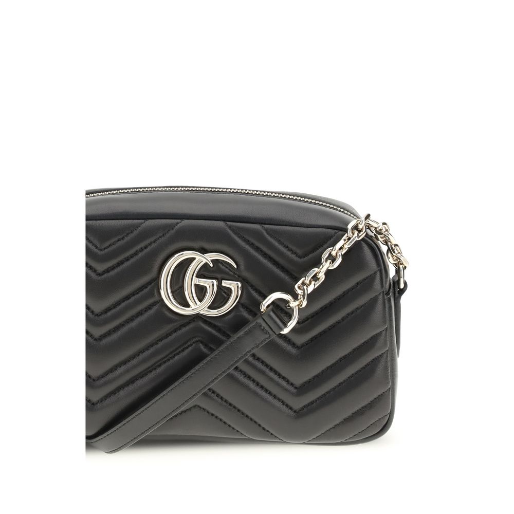 Gucci GG Marmont Camera Bag in Black Leather
