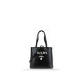Prada Small Black Calfskin Leather Tote Bag