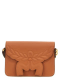 MCM Himmel Calf Leather Crossbody Bag Cognac Brown