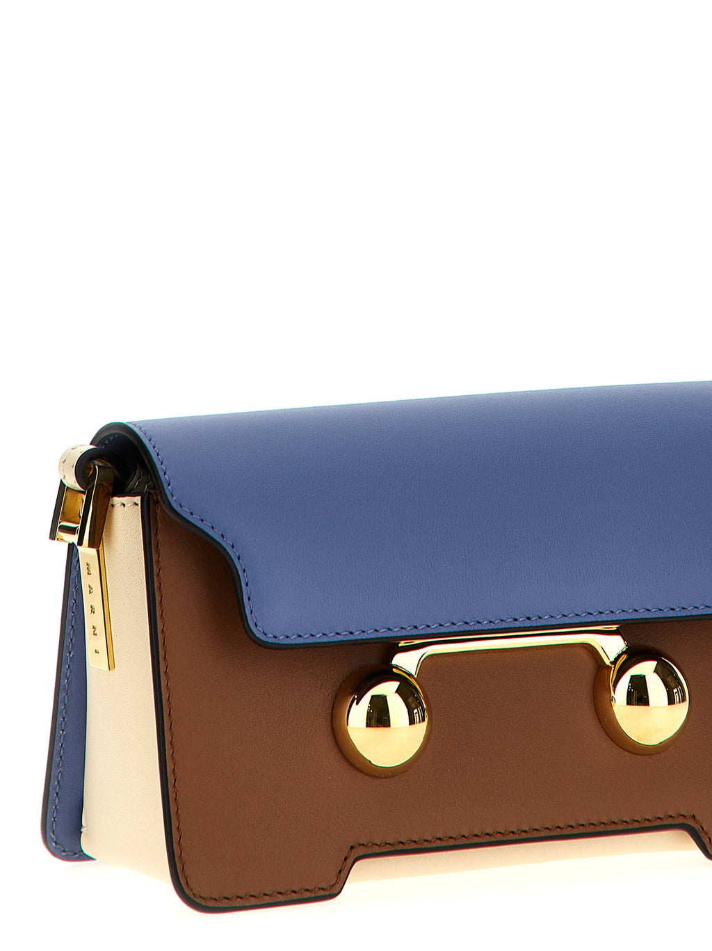 Marni Trunkaroo Mini Calf Leather Shoulder Bag Multicolor