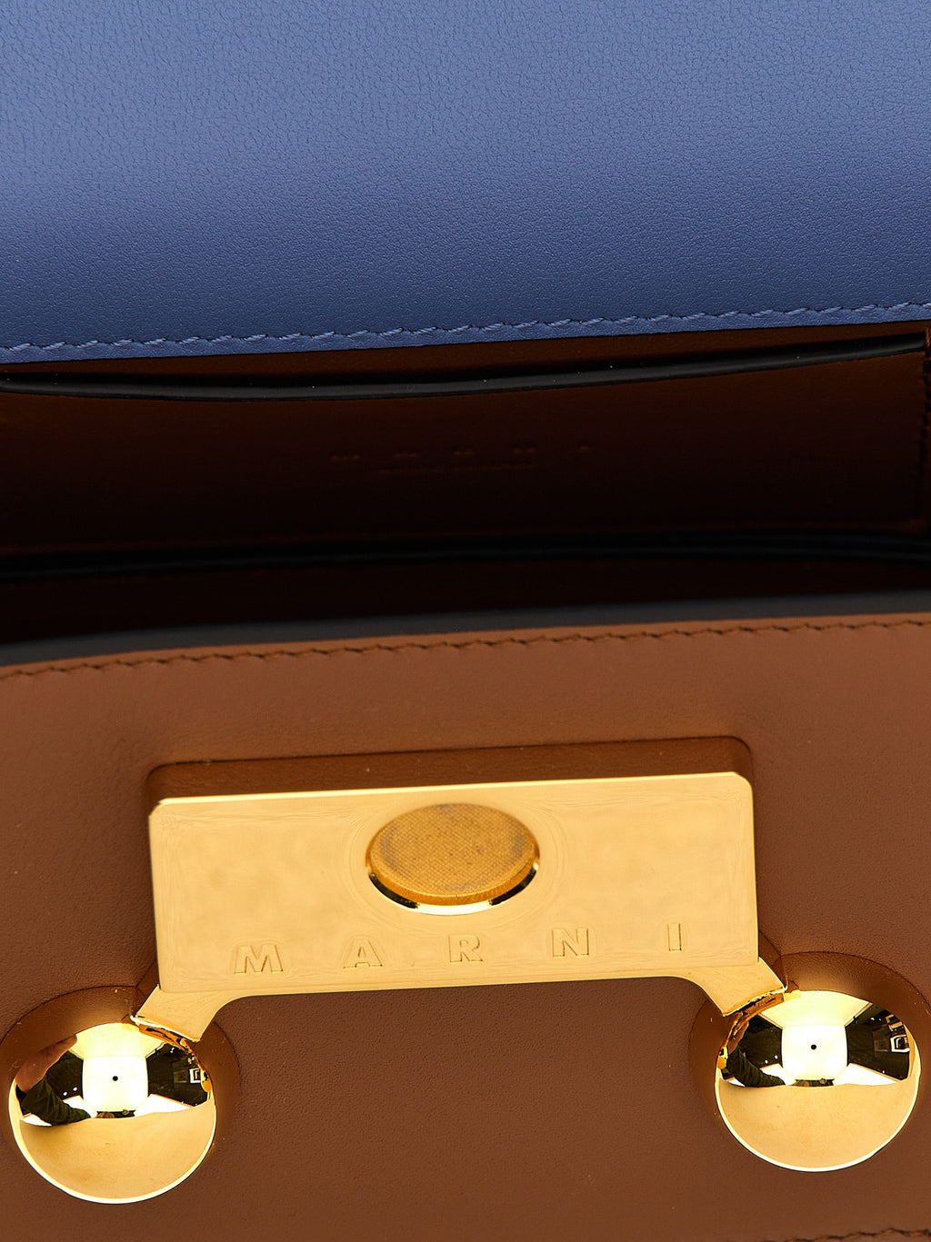 Marni Trunkaroo Mini Calf Leather Shoulder Bag Multicolor