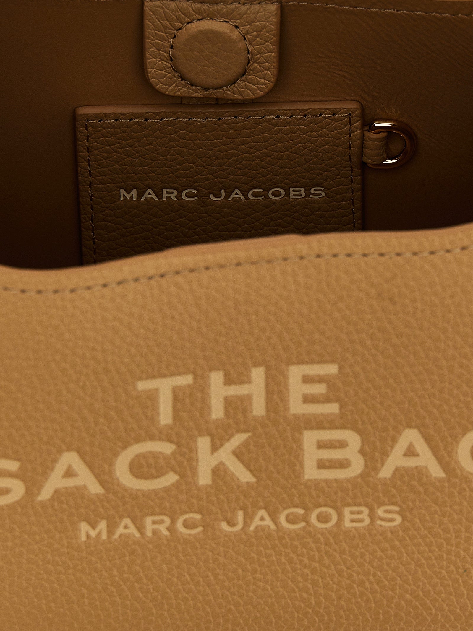 Marc Jacobs The Mini Sack Cow Leather Handbag Beige