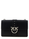 Pinko Love One Classic Goat Leather Crossbody Bag Black