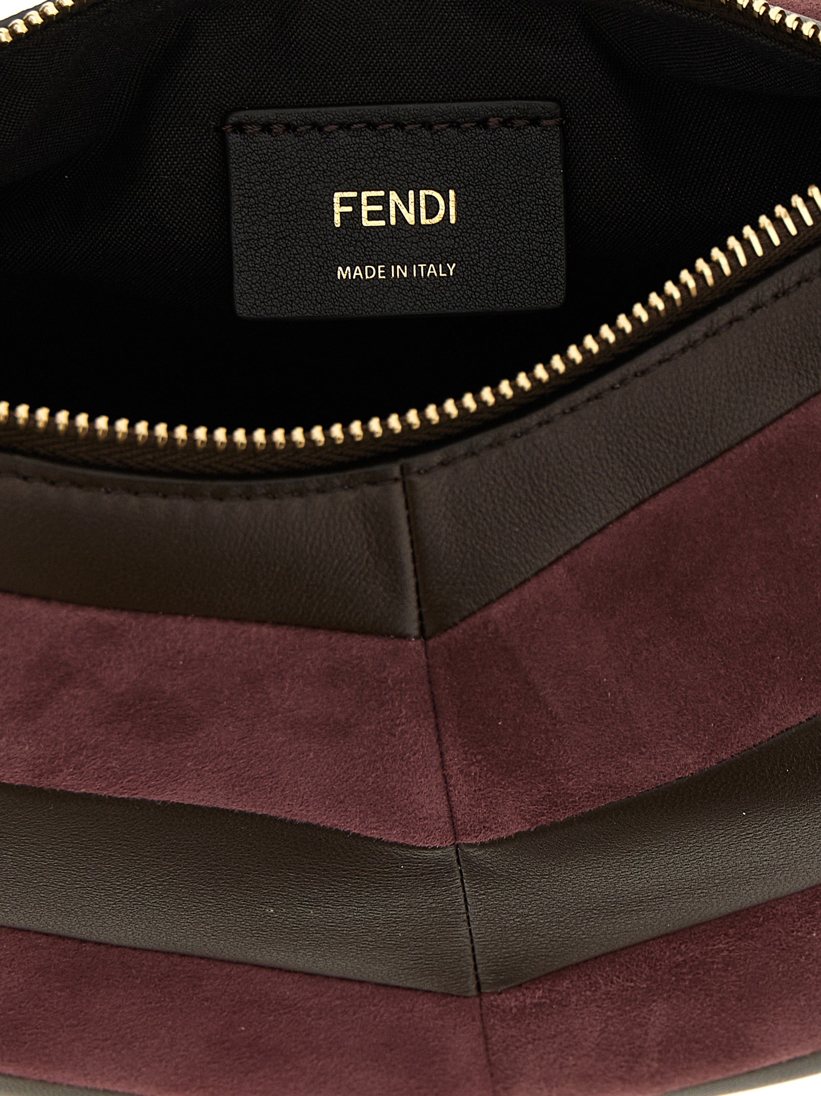 Fendi Fendigraphy Mini Lamb Leather Hobo Bag
