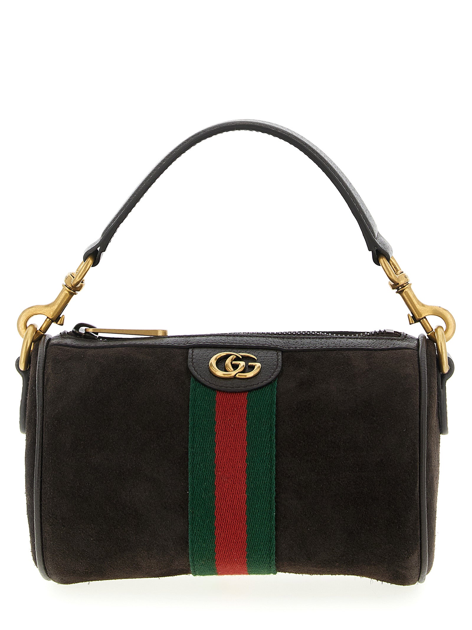 Gucci Ophidia Mini Suede Leather Handbag Brown