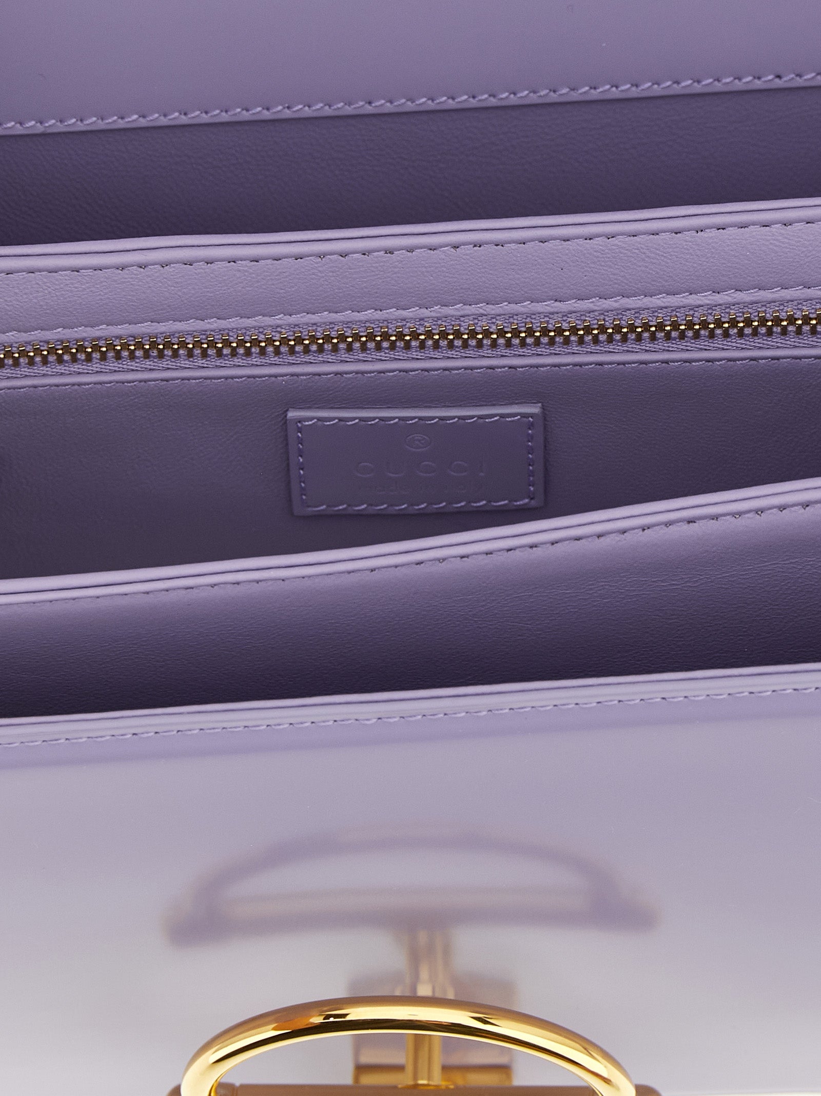 Gucci Siena Small Calf Leather Shoulder Bag Lavender