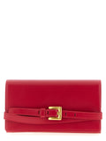 Balmain Shuffle Leather Wallet on Chain Fuchsia