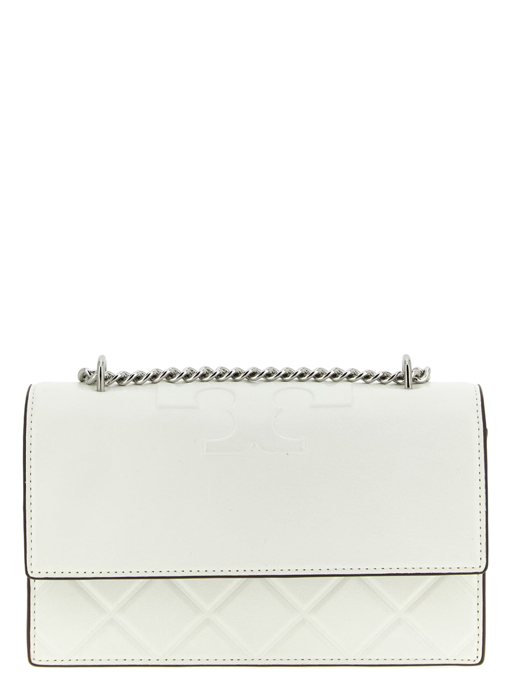 Tory Burch Fleming Small Leather Crossbody Bag Ivory