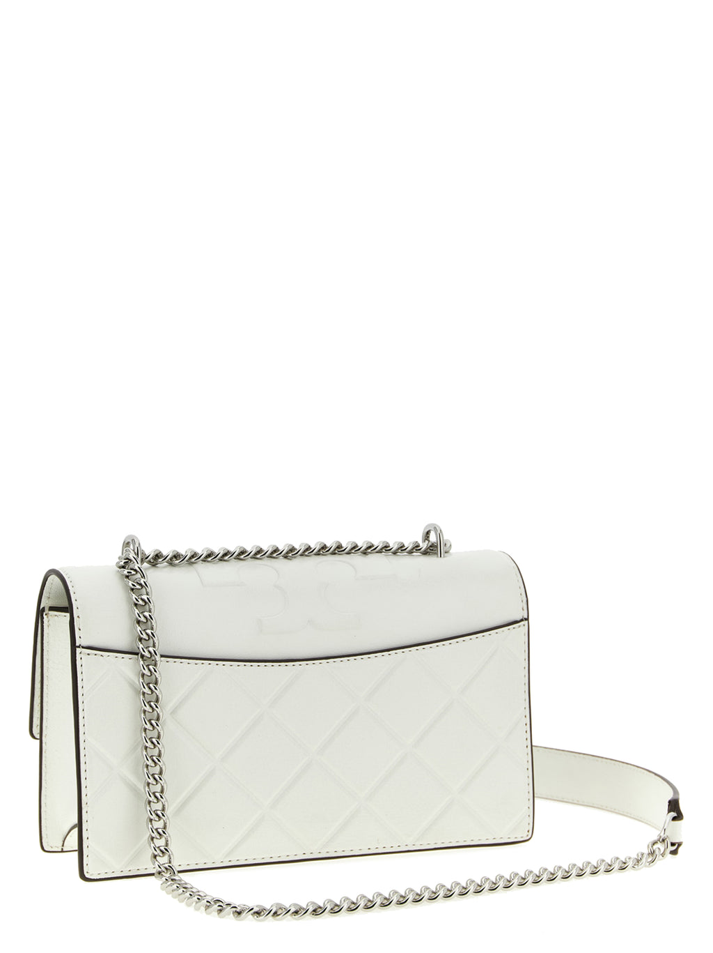Tory Burch Fleming Small Leather Crossbody Bag Ivory