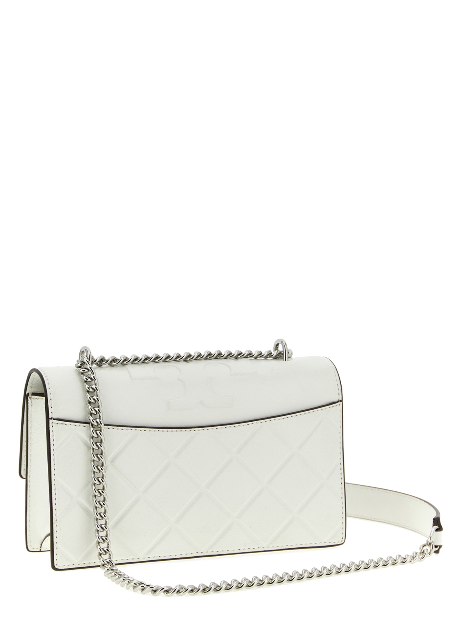 Tory Burch Fleming Small Leather Crossbody Bag Ivory