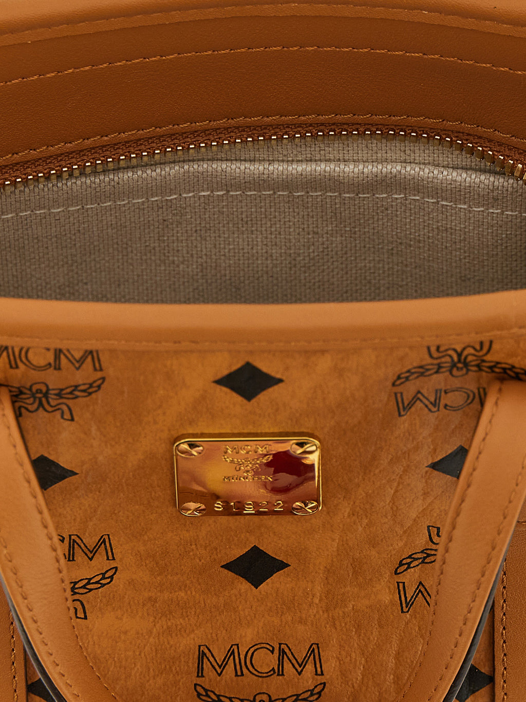 MCM Toni X-Mini Shopper Brown