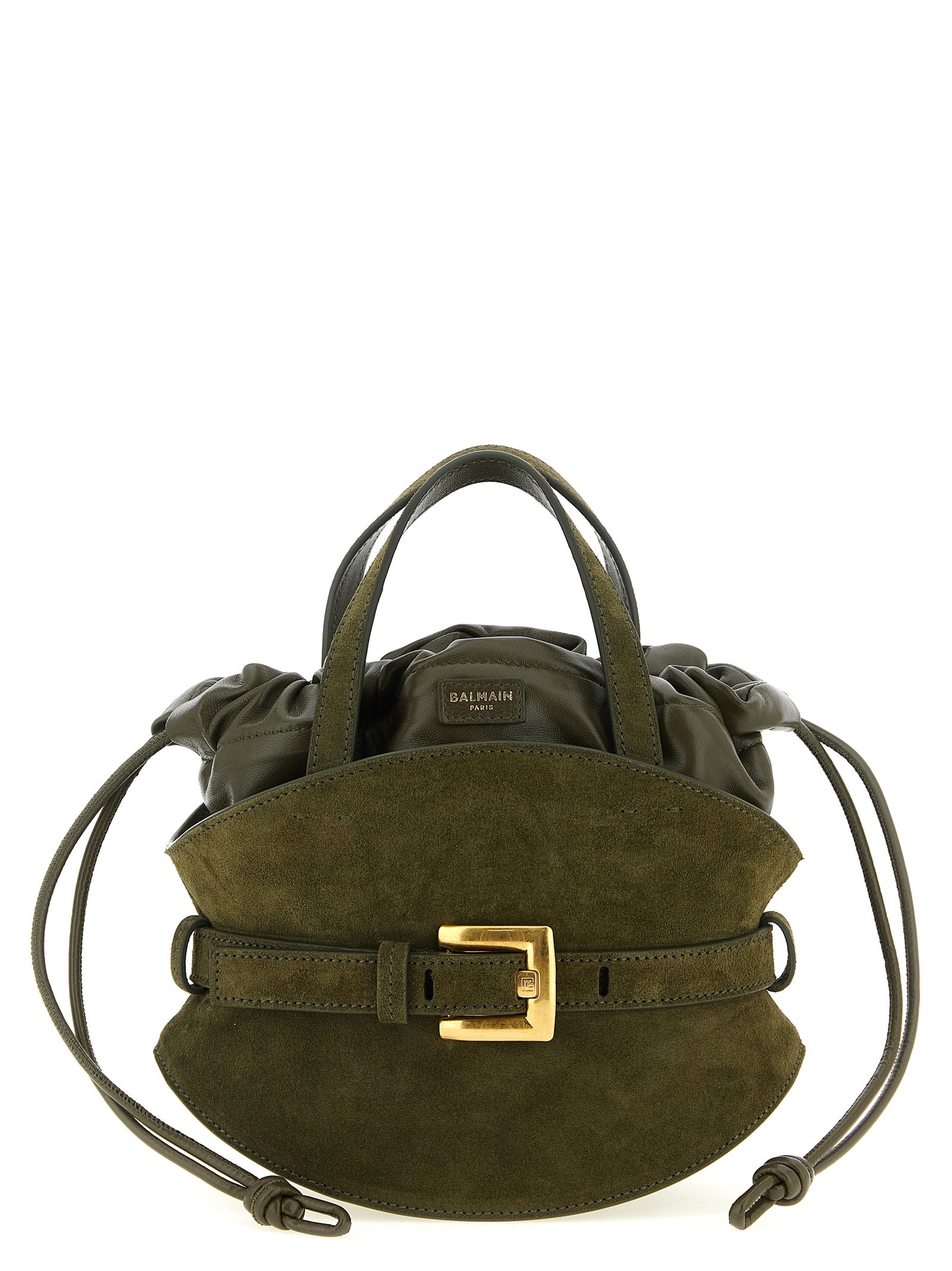Balmain Bicolor Calfskin Handbag