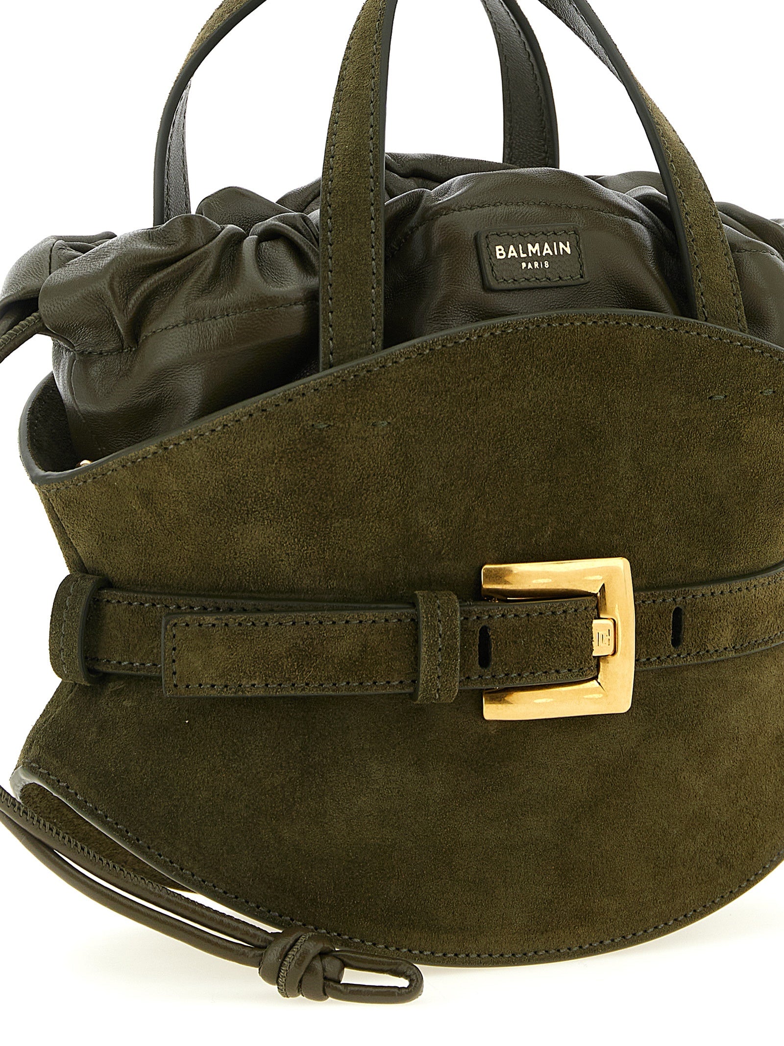Balmain Bicolor Calfskin Handbag