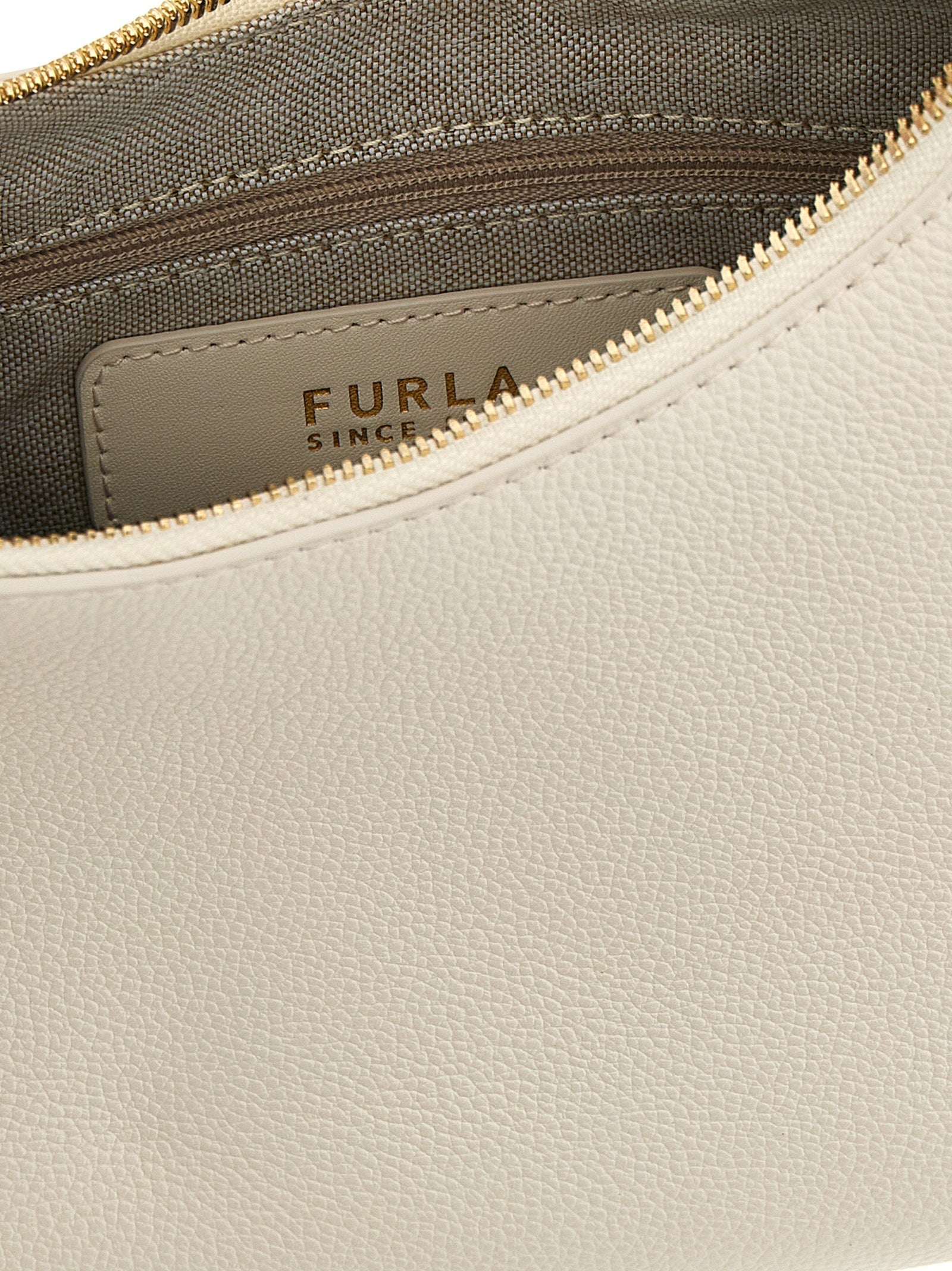 Furla White Calfskin Shoulder Bag