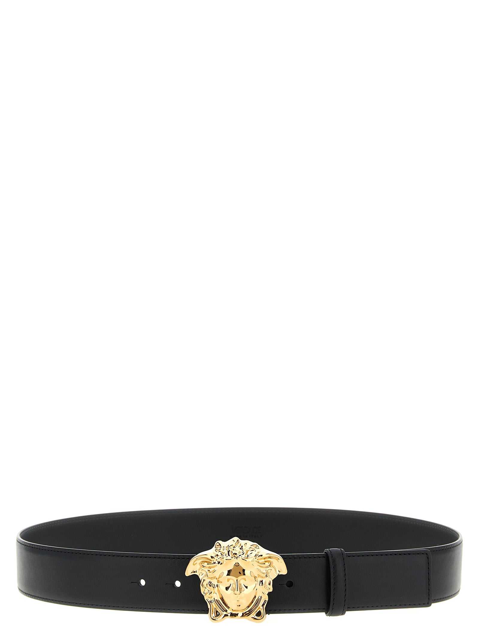 Versace Medusa Leather Belt Black