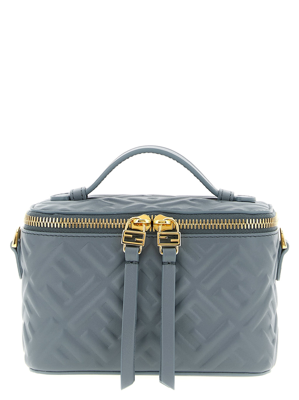 Fendi Vanity FF Nappa Handbag Light Blue