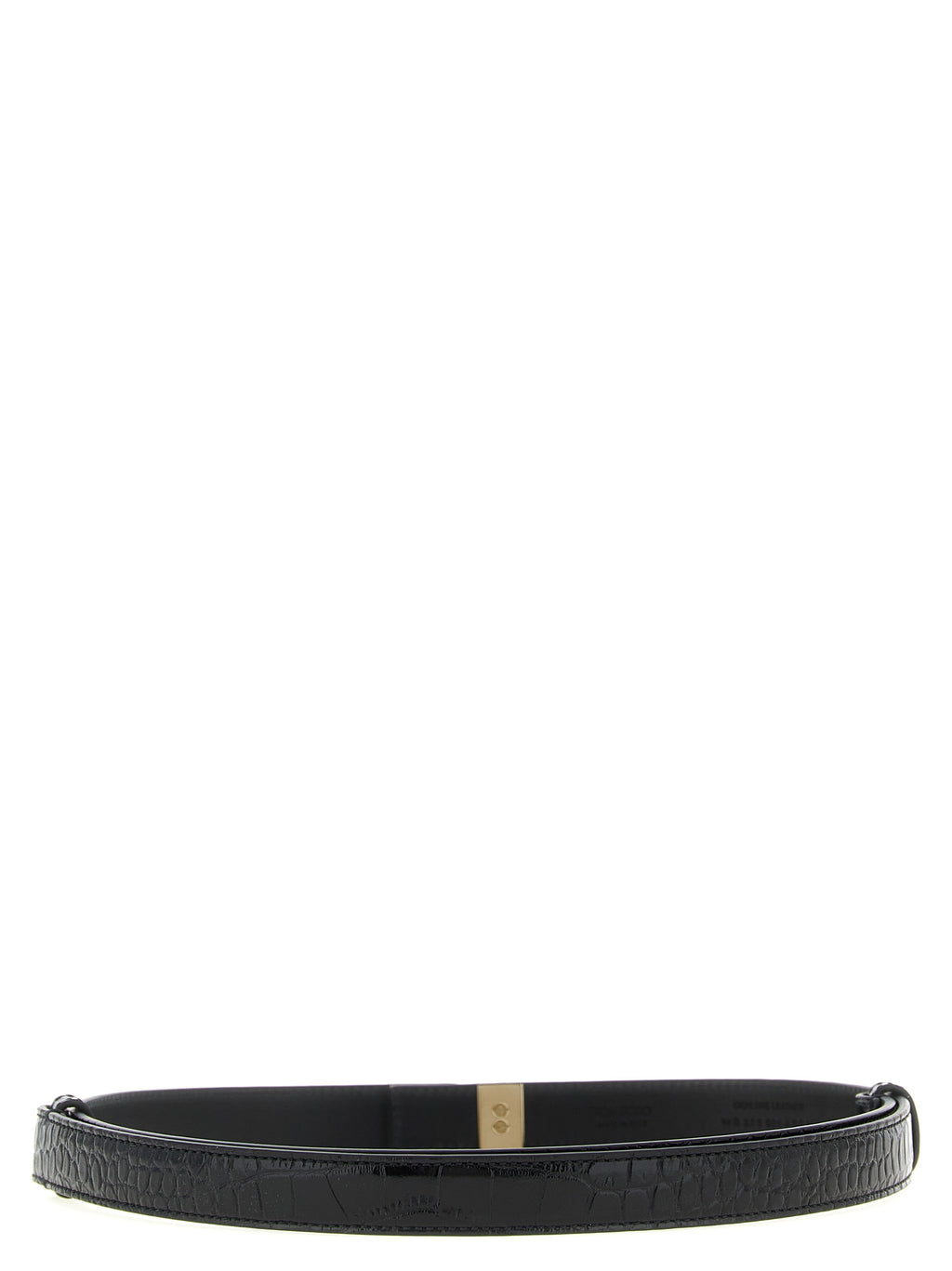 Tom Ford Croc-Embossed Leather Belt Black