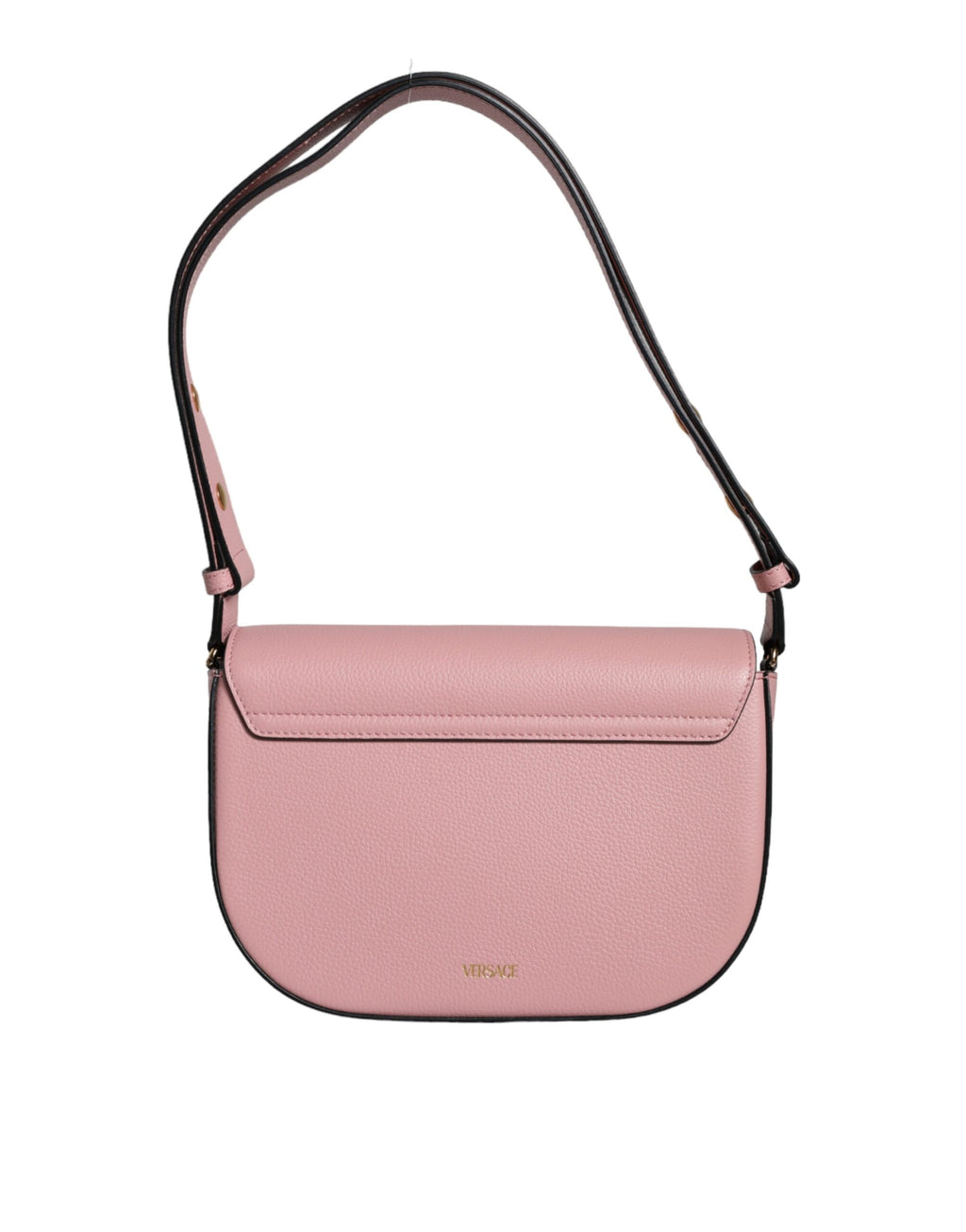 Versace Virtus Leather Shoulder Bag Pink