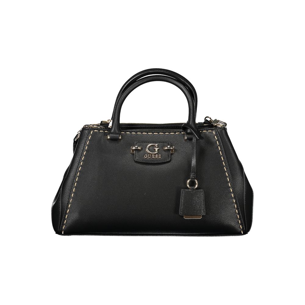 Guess Jeans Ribbon Black Satchel Bag