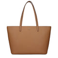 Tory Burch Leather Tote Bag Tan Brown