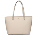 Tory Burch Leather Tote Bag Beige