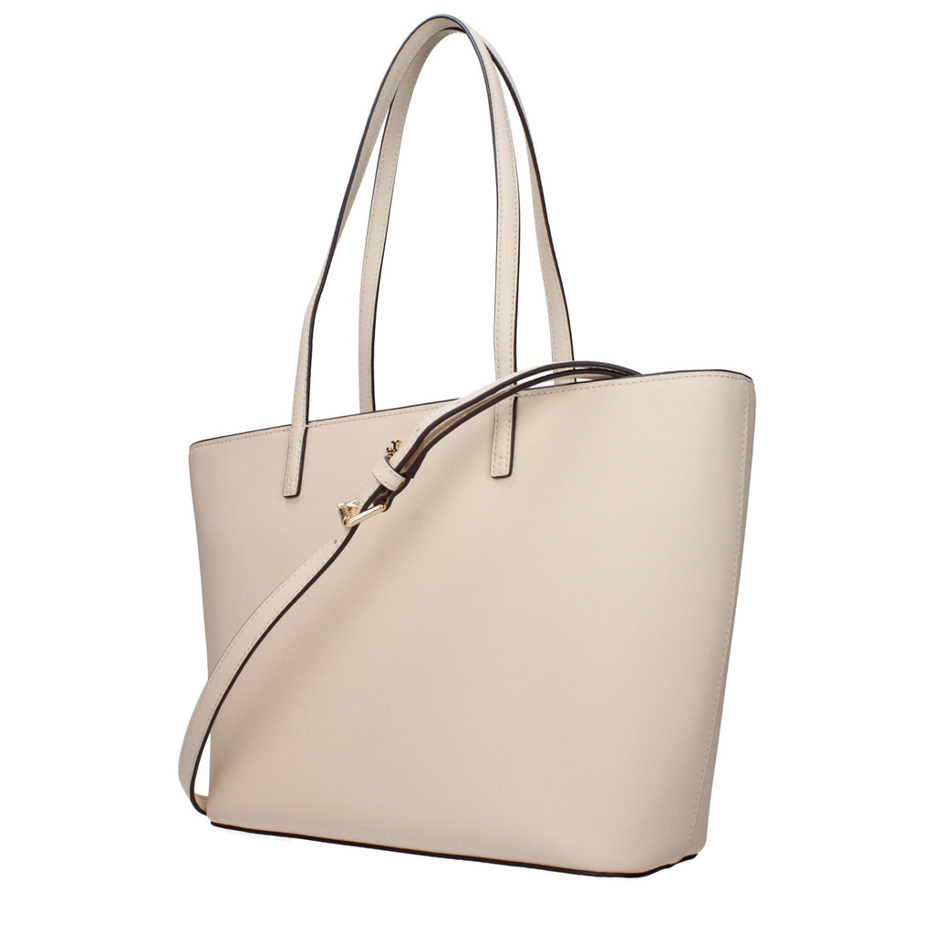 Tory Burch Leather Tote Bag Beige