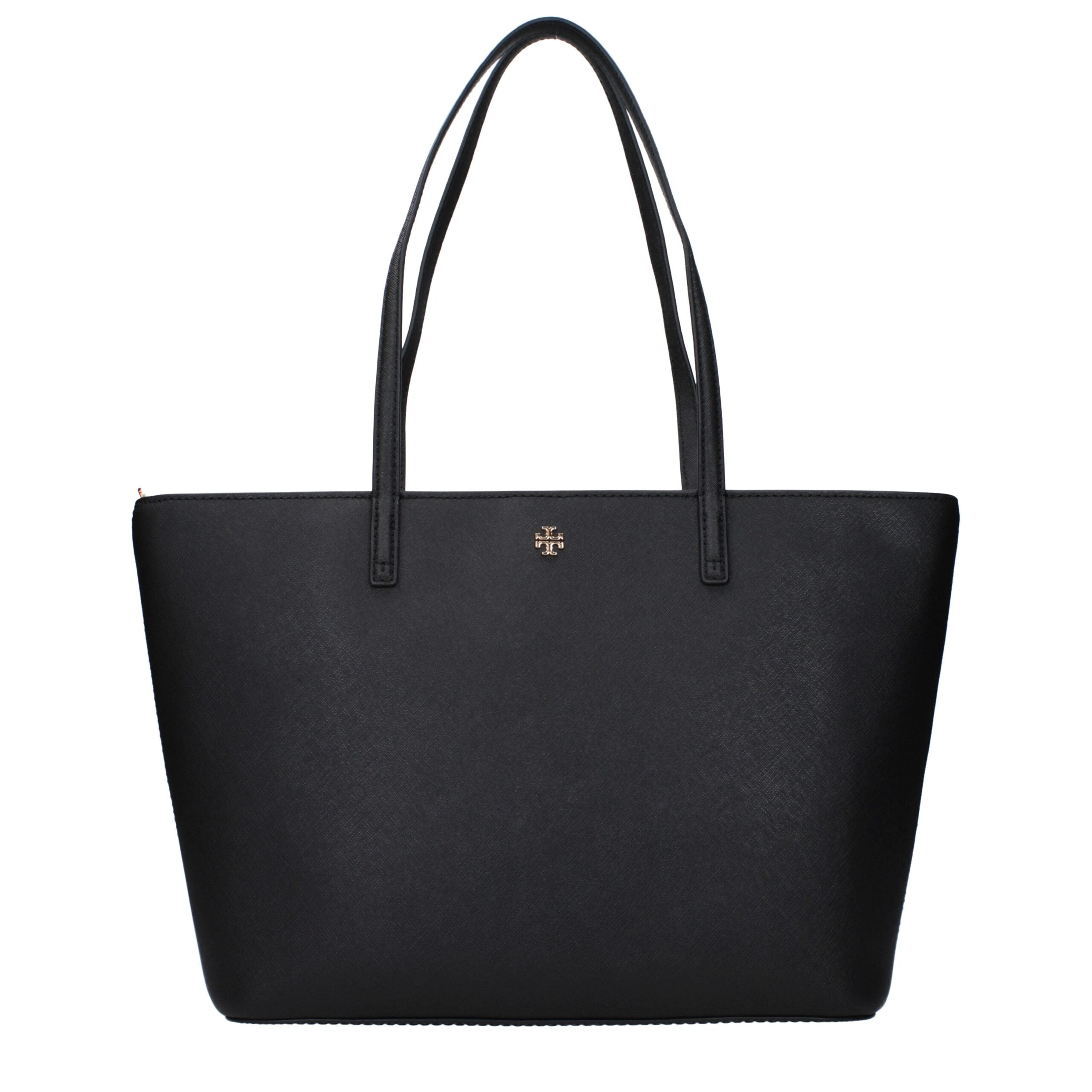 Tory Burch Leather Tote Bag Black