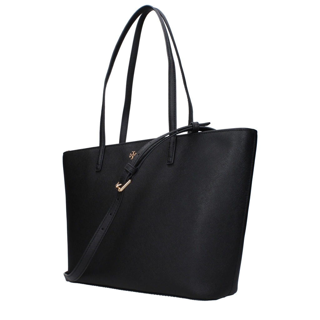 Tory Burch Leather Tote Bag Black