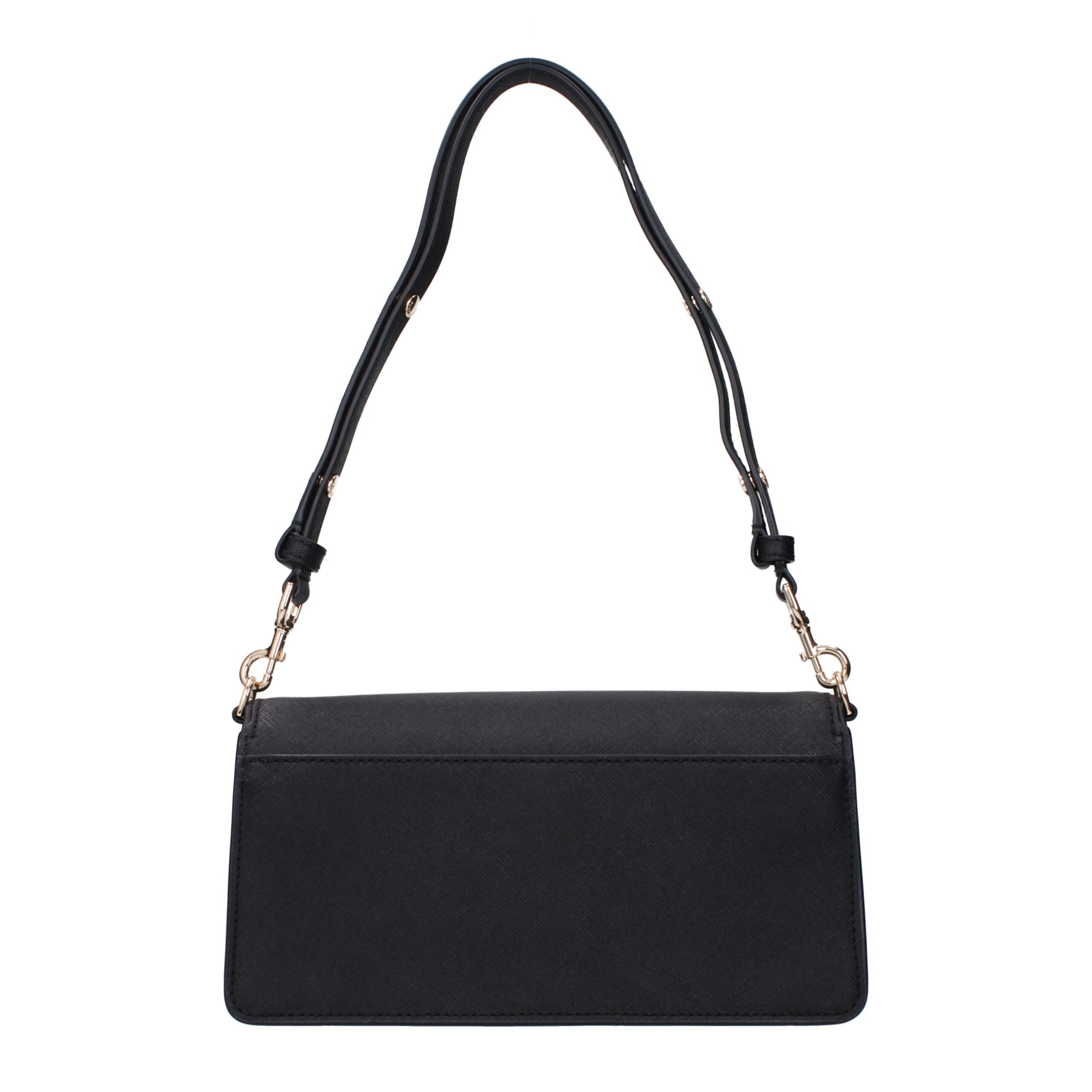 Tory Burch Leather Shoulder Bag Black
