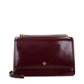 Tory Burch Shoulder Bag Glossy Leather Burgundy