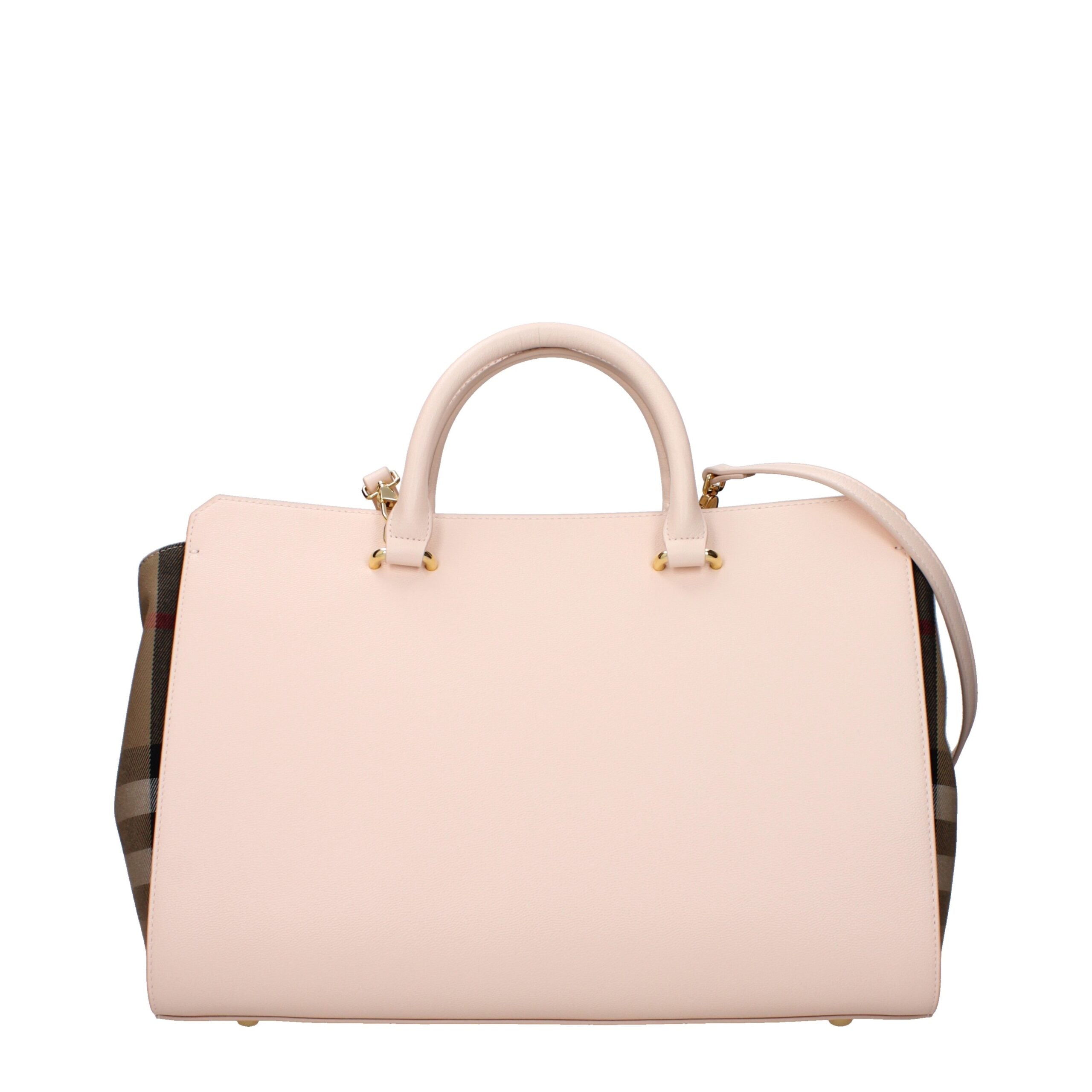 Burberry Medium Leather Tote Bag Soft Pink