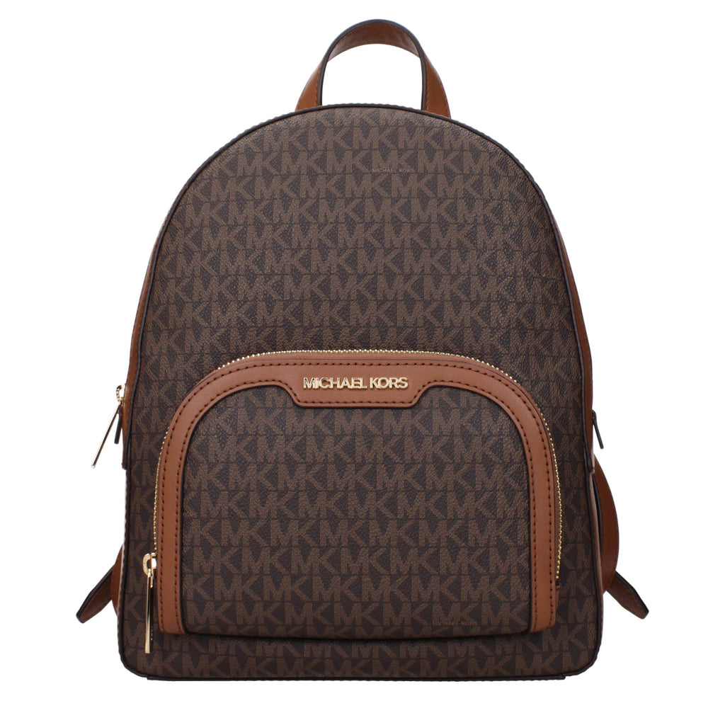 Michael Kors Jaycee Medium Signature Logo Backpack Brown
