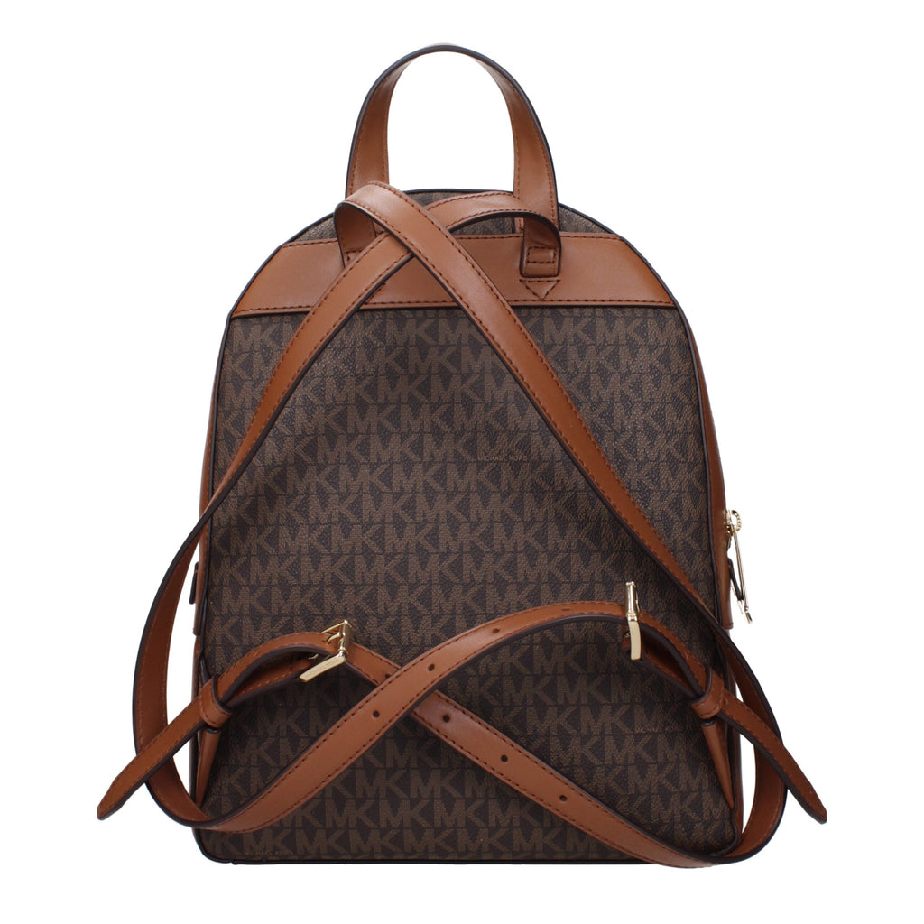 Michael Kors Jaycee Medium Signature Logo Backpack Brown