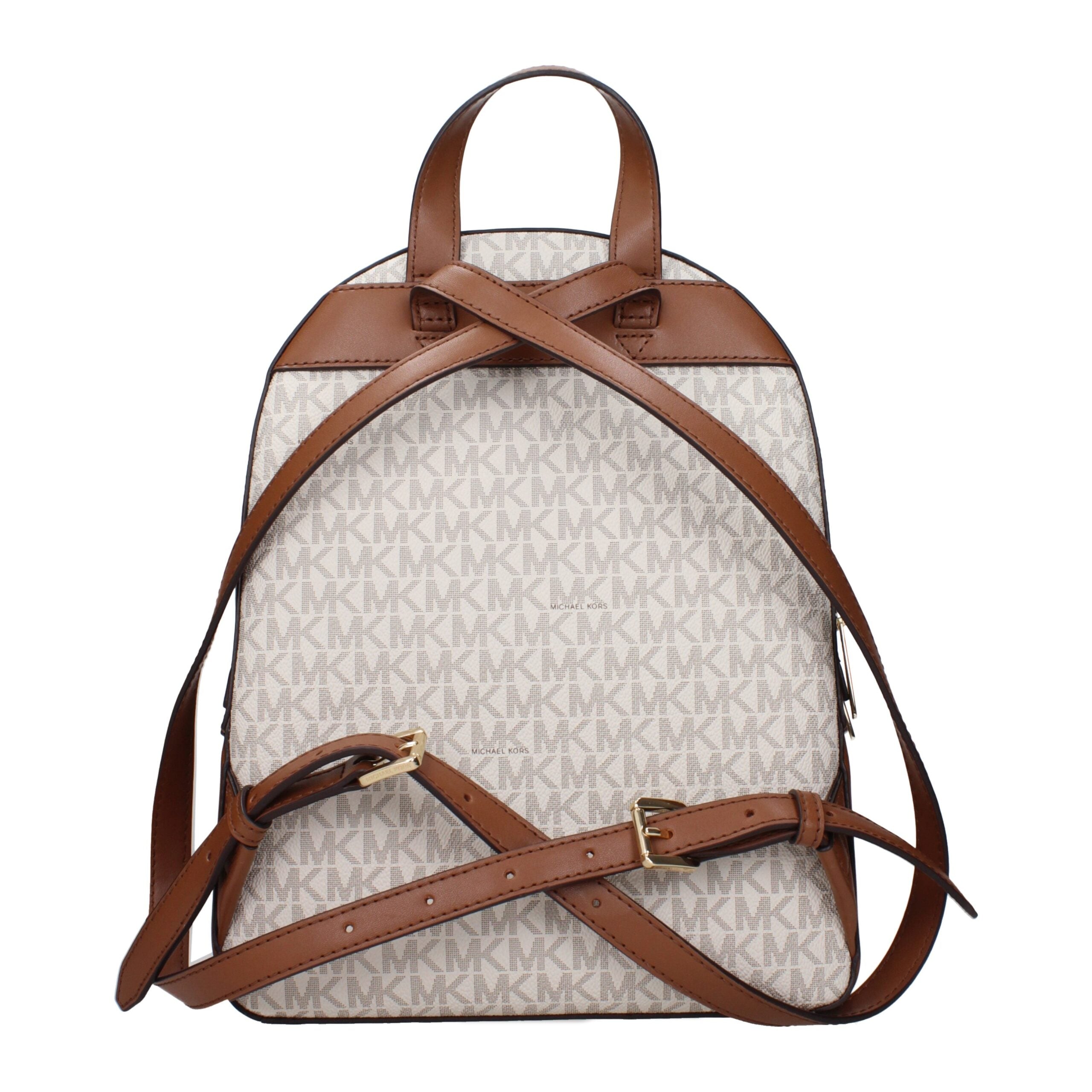 Michael Kors Jaycee Medium Signature Logo Backpack Vanilla