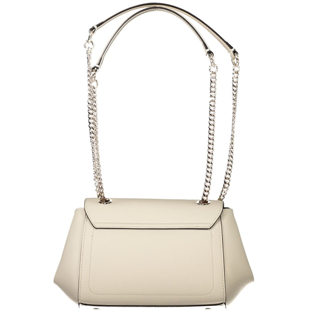 Guess Jeans Talent White Shoulder Bag
