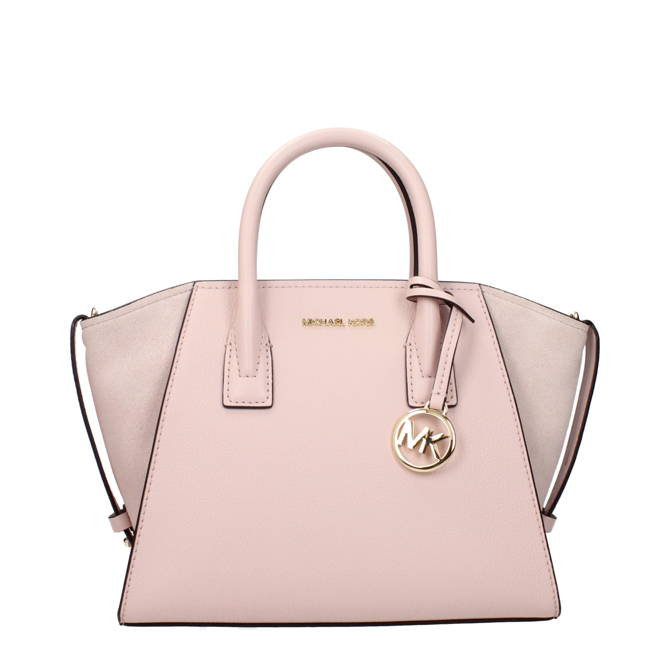 Michael Kors Avril Small Leather Satchel Powder Blush