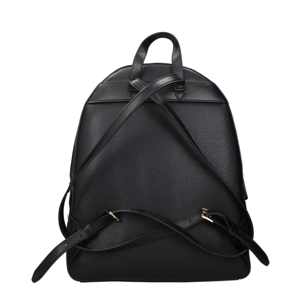 Michael Kors Jaycee Large Pebbled Leather Backpack Black